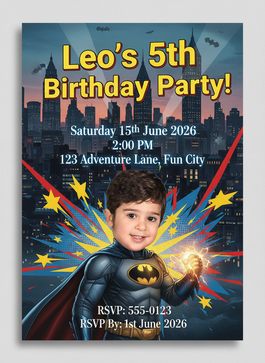 Birthday invitation sample